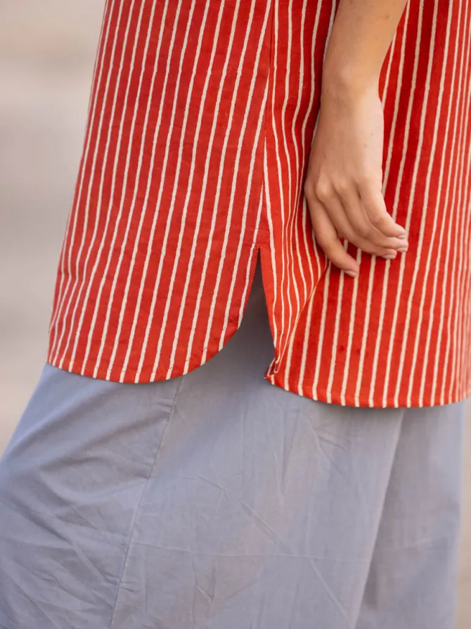 Gauri Cotton Tunic Shirt Dress
