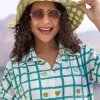Green Polka Cotton Hat