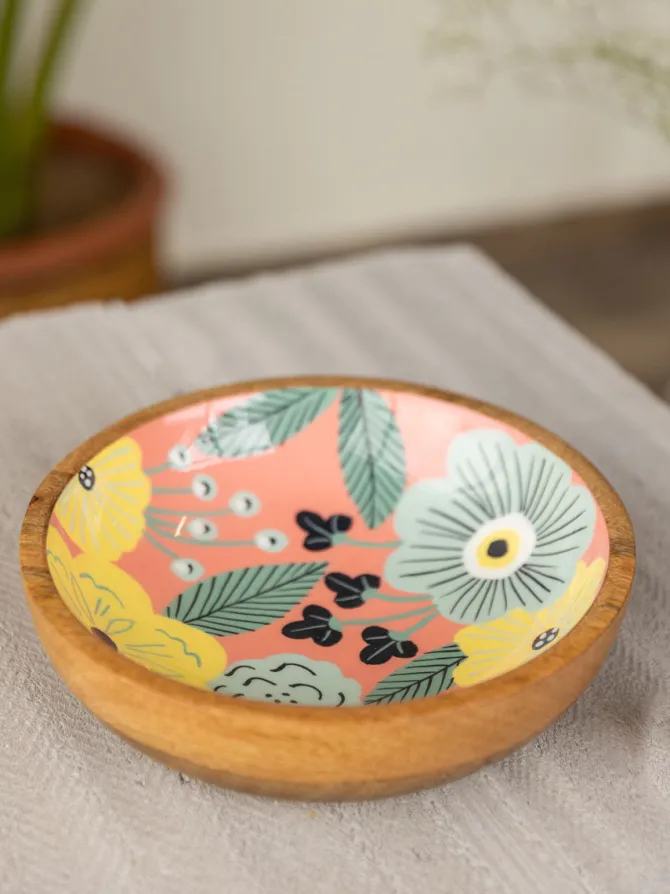 Gulaab Wooden Bowl - Medium