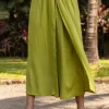 Hanoi Green Wrap-around Pants