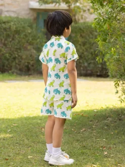 Hathi Organic Cotton Shirt & Shorts Set
