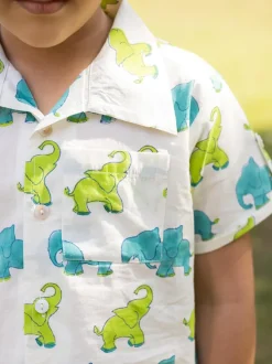 Hathi Organic Cotton Shirt & Shorts Set