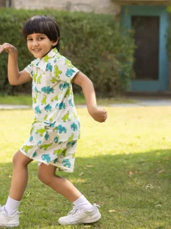 Hathi Organic Cotton Shirt & Shorts Set