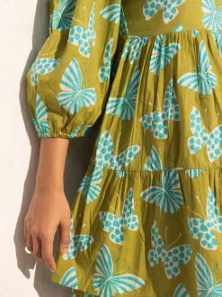 Hawa Hawaii Midi Tiered Dress