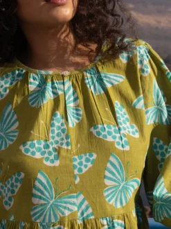Hawa Hawaii Midi Tiered Dress