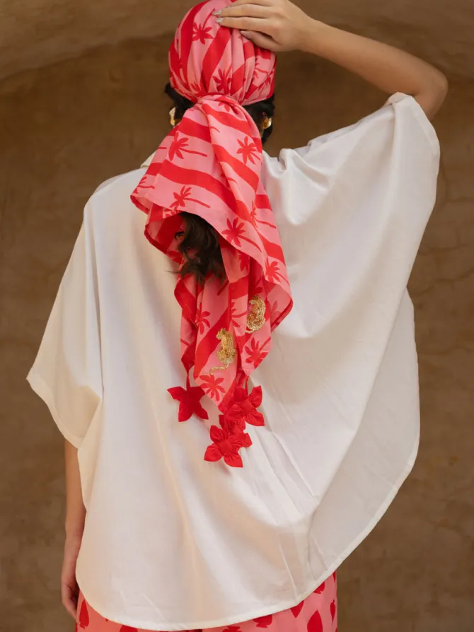 Holiday Hand Sequined Modal Scarf
