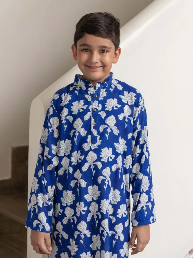 Hriday Blue Long Kurta