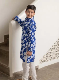 Hriday Blue Long Kurta