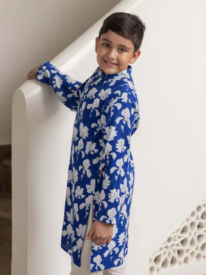 Hriday Blue Long Kurta