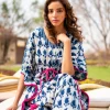 Indigo Paisley Dabu Cotton Kaftan