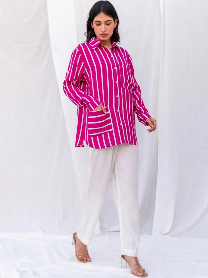 Jaipur Pink Modal Shirt