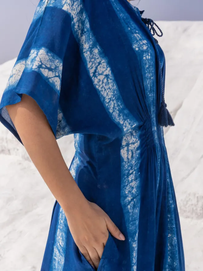 Jannat Indigo Kaftan Maxi Dress