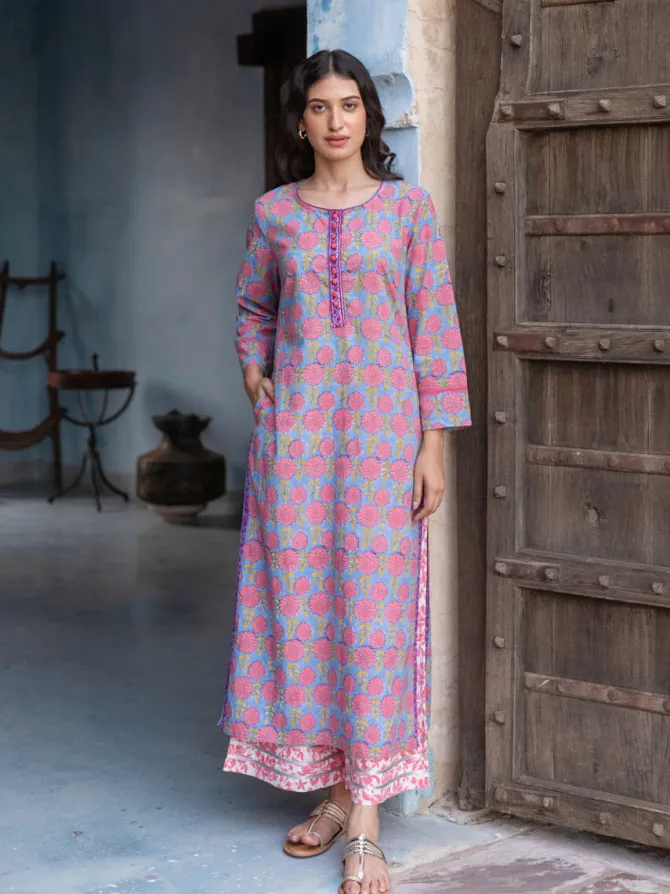 Jaya Printed Cotton Long Kurta