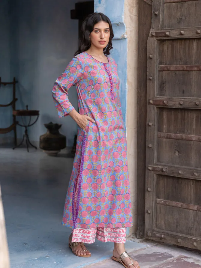 Jaya Printed Cotton Long Kurta