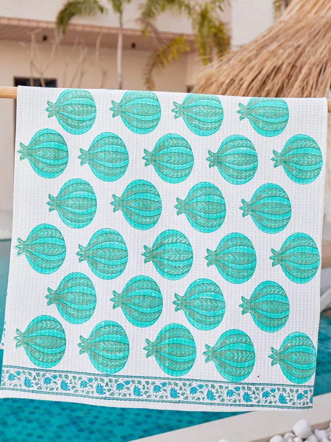Jenna Waffle Cotton Bath Towel