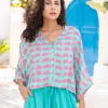 Jenny Printed Modal Poncho Top