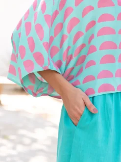 Jenny Printed Modal Poncho Top