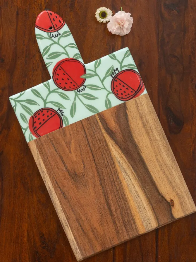 Kalindi Kunj Wooden Platter/Chopping Board