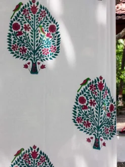 Kalpavriksha Block Printed Cotton Curtain