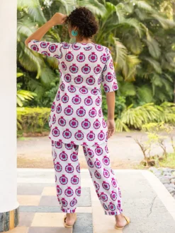 Kanmani Block Printed Cotton Co-ord Set of 2