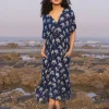 Khwahish Indigo kaftan dress