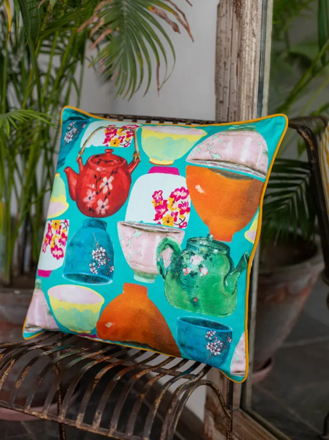 Kyusu Cotton Cushion Cover