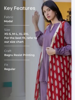 Lakshmi Block Printed Modal Cape