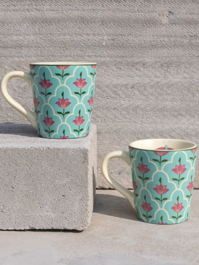 Lotus Fields Ceramic Mug