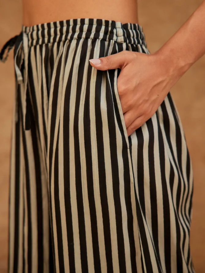 Lulu Slub Palazzo Pants