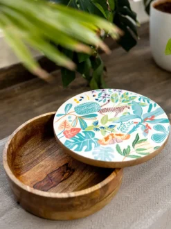 Madagascar Solid Wood Bowl With Lid