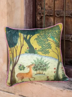 Madhav Cotton Cushion Cover - 16 Inch