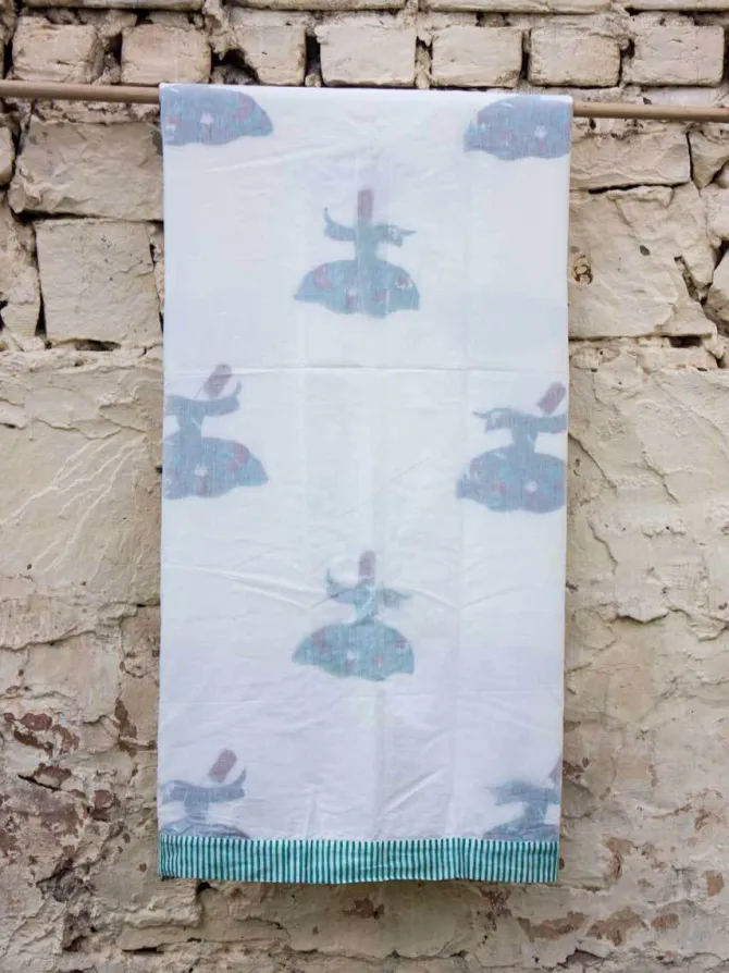 Mahtab Block Printed Muslin Dohar