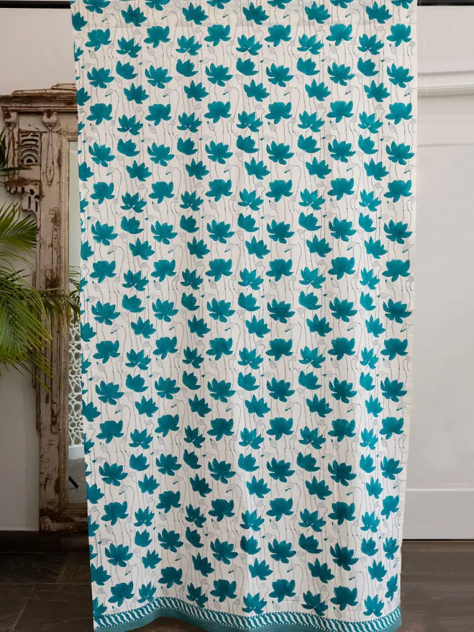 Maithli Hand Block Printed Cotton Curtain