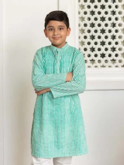 Mayur Organic Cotton Block Printed Long Kurta
