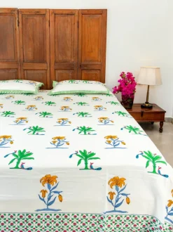 Megha Block Printed Cotton Bedsheet