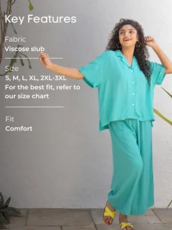 Mint Solid Turquoise Shirt