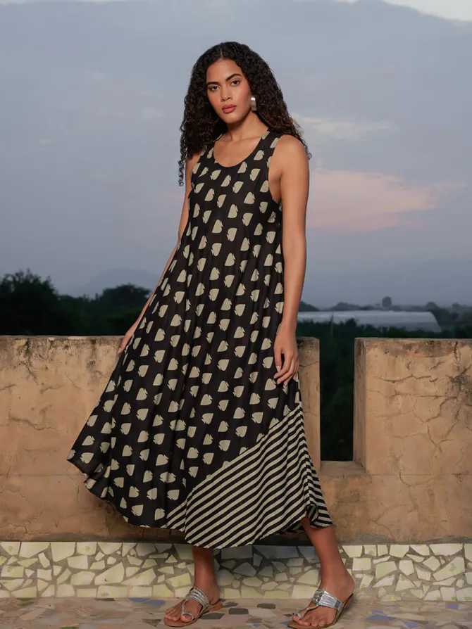 Morocco Asymmetrical Sleeveless Dress