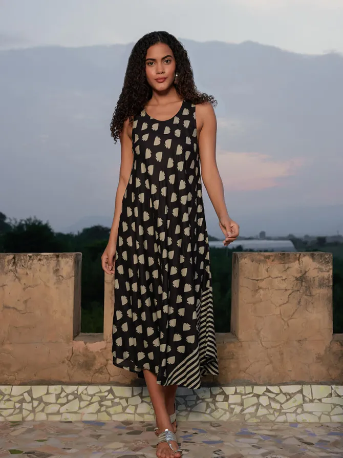 Morocco Asymmetrical Sleeveless Dress
