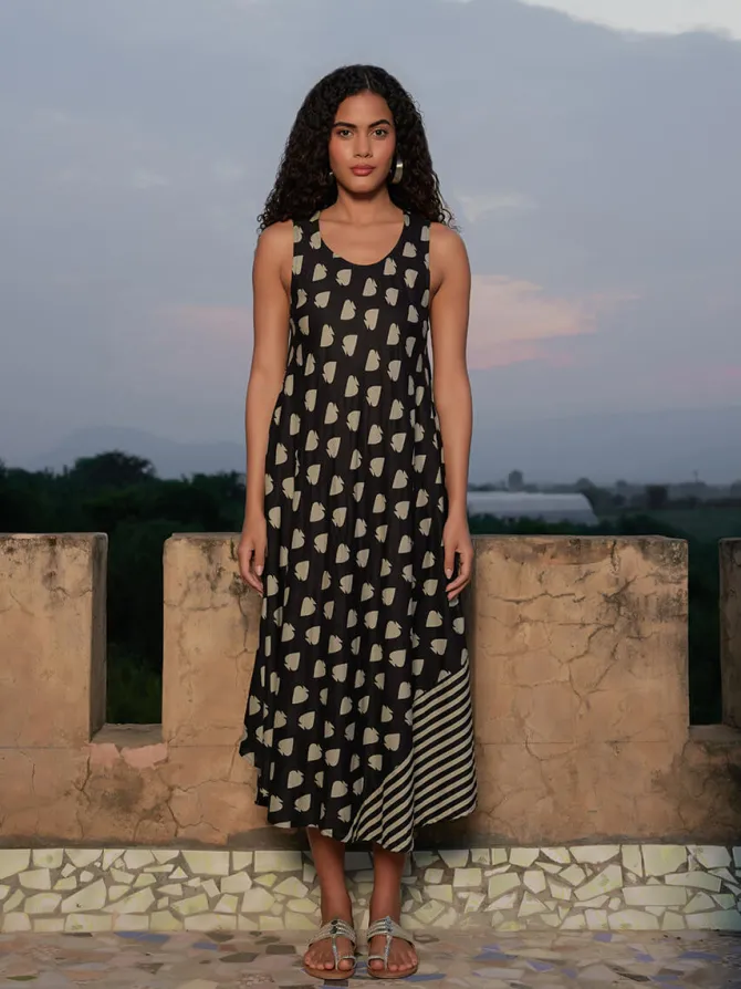 Morocco Asymmetrical Sleeveless Dress