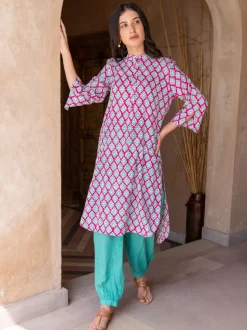 Mrida Block Printed Cotton Kurta