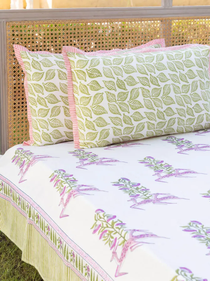 Mrinmayee Block Printed Cotton Bedsheet
