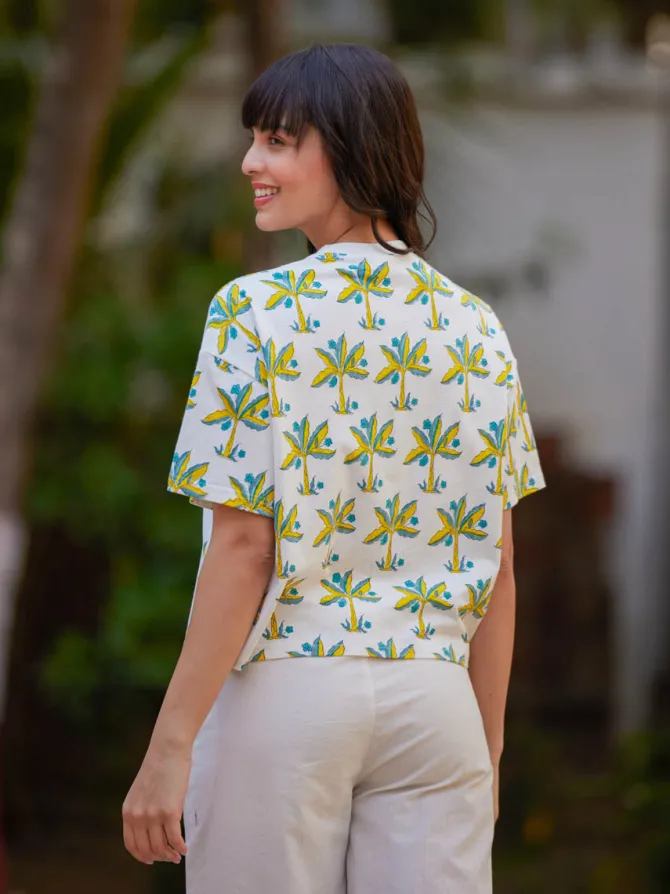 Munnar Hand Block Printed T-shirt