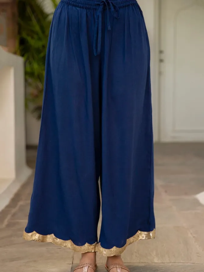 Naqsh Sequin Palazzo Pants