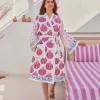 Naranj Waffle Cotton Bath Robe