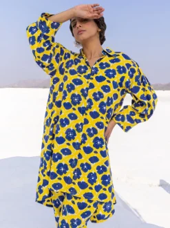 Natalie Slub Long Shirt - Comfort Fit