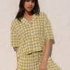 Natasha Green Polka Modal Shirt Top