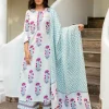 Nazm Block Printed Cotton Dupatta