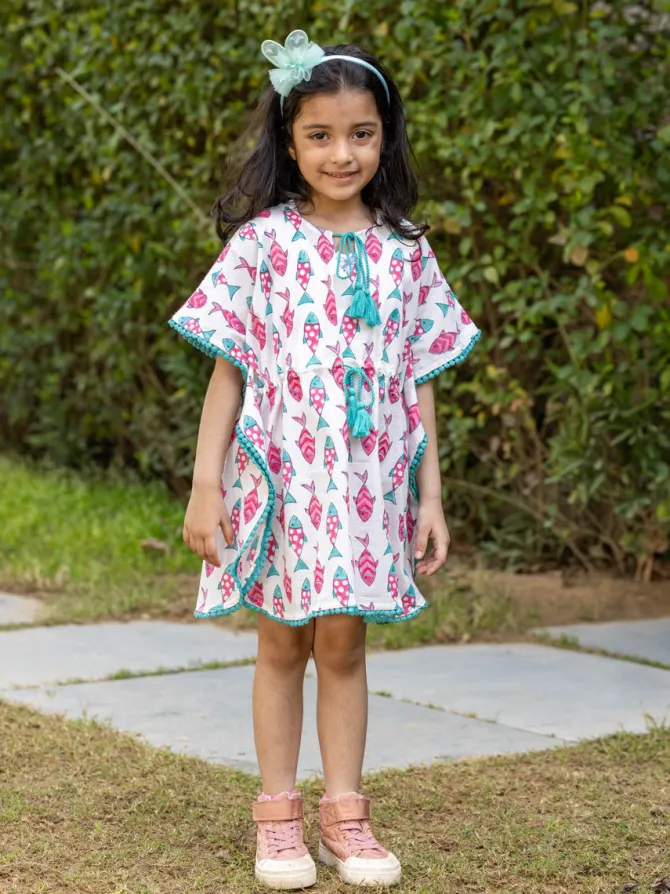 Nemo Organic Cotton Block Printed Kaftan