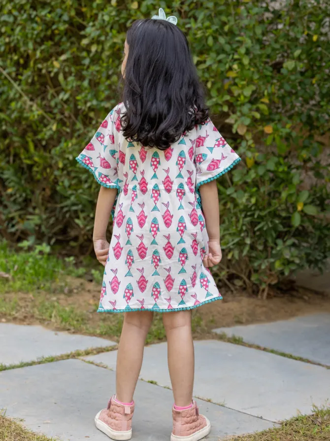 Nemo Organic Cotton Block Printed Kaftan