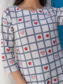 Nora Hand Block Cotton Kurta